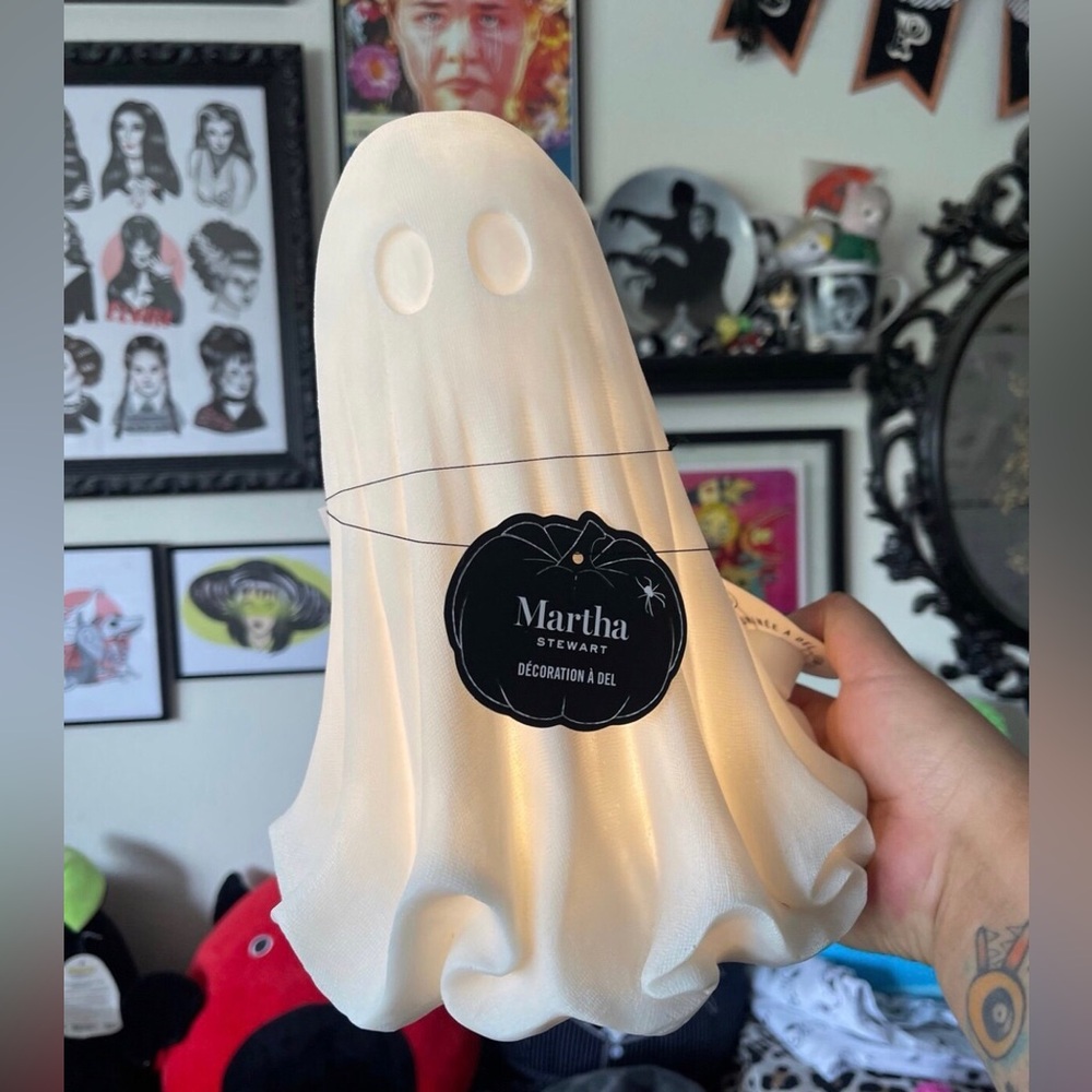 Martha Stewart Halloween LIGHT UP Ghost 10 inches
